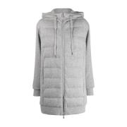 Grijze Wol Kasjmier Puffer Donsjas Eleventy , Gray , Dames