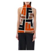 Multi Ss24 Halter Neck Topwear Fendi , Multicolor , Dames