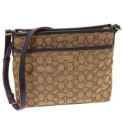 Pre-owned Canvas crossbody-bags Coach Pre-owned , Brown , Dames