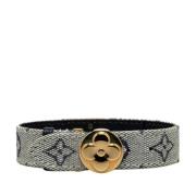 Pre-owned Fabric bracelets Louis Vuitton Vintage , Blue , Dames