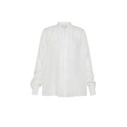 Bohemian Shirt met Kristallen Forte Forte , White , Dames