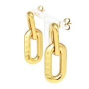 Pre-owned Metal earrings Louis Vuitton Vintage , Yellow , Dames