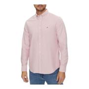 Heritage Oxford Overhemd voor Mannen Tommy Hilfiger , Pink , Heren