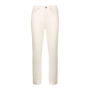 Witte Slim Fit Straight Jeans Ksubi , White , Dames