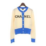 Pre-owned Cashmere tops Chanel Vintage , Blue , Dames