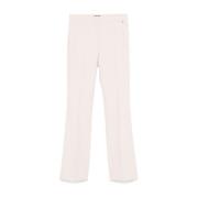 Beige Textuur Flare Broek Liu Jo , Beige , Dames