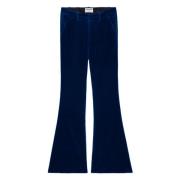 Fluwelen Broek voor een Stijlvolle Look Zadig & Voltaire , Blue , Dame...