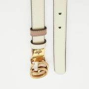 Pre-owned Leather belts Gucci Vintage , White , Dames