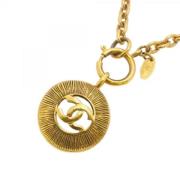 Pre-owned Fabric chanel-jewelry Chanel Vintage , Yellow , Dames