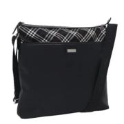 Pre-owned Nylon shoulder-bags Burberry Vintage , Black , Dames