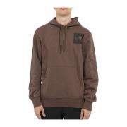 Hoodie met voorzak en logo The North Face , Brown , Heren