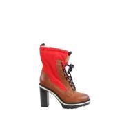 Pre-owned Leather boots Tommy Hilfiger Pre-owned , Red , Dames