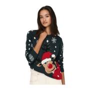 Lucia Kerst Jacquard Trui Jacqueline de Yong , Multicolor , Dames