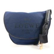 Pre-owned Canvas shoulder-bags Loewe Pre-owned , Blue , Dames