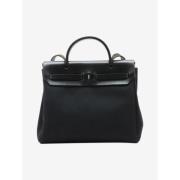 Pre-owned Canvas handbags Hermès Vintage , Black , Dames