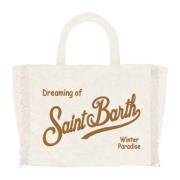 Klassieke franje tas voor de winter MC2 Saint Barth , White , Dames