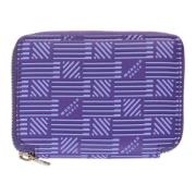 Korrelig Leren Ritsportemonnee Moreau Paris , Purple , Dames