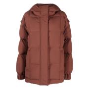 Bruine Puffer & Donsjas Stand Studio , Brown , Dames