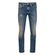 Denim Jeans in Zwart of Grijs Tommy Hilfiger , Blue , Heren