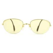 Pre-owned Glass sunglasses Cartier Vintage , Yellow , Dames