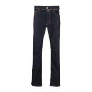 Zwarte Straight Jeans Casual Stijl Jacob Cohën , Black , Heren