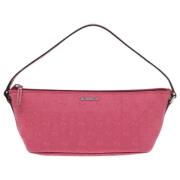 Pre-owned Canvas pouches Gucci Vintage , Pink , Dames