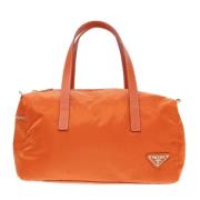 Pre-owned Fabric travel-bags Prada Vintage , Orange , Dames