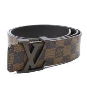 Pre-owned Canvas belts Louis Vuitton Vintage , Brown , Heren