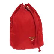 Pre-owned Nylon pouches Prada Vintage , Red , Dames