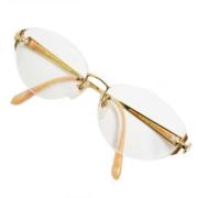 Pre-owned Metal sunglasses Valentino Vintage , Yellow , Dames