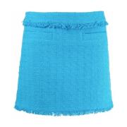 Blauwe Tweed Mini Rok Proenza Schouler , Blue , Dames