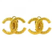 Pre-owned Fabric chanel-jewelry Chanel Vintage , Yellow , Dames