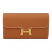 Pre-owned Leather shoulder-bags Hermès Vintage , Brown , Dames