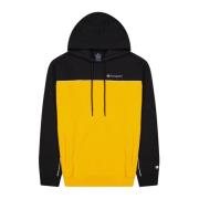 Hoodie met kleurblok en zakken Champion , Black , Heren