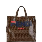 Pre-owned Canvas fendi-bags Fendi Vintage , Brown , Dames