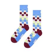 Geruite Dizzy Sokken Happy Socks , Multicolor , Heren