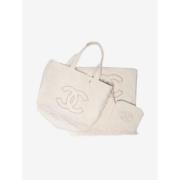 Pre-owned Cotton chanel-bags Chanel Vintage , Beige , Dames