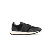 Nylon sneakers met suède details Philippe Model , Black , Heren