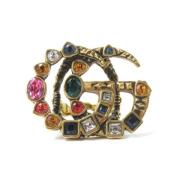 Pre-owned Metal rings Gucci Vintage , Yellow , Dames