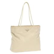 Pre-owned Nylon totes Prada Vintage , Beige , Dames