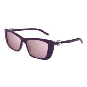 Paarse Injectie Zonnebril Gg1681S 005 Gucci , Purple , Dames