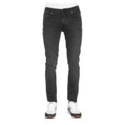 Zwarte Distressed Slim Fit Jeans Antony Morato , Black , Heren