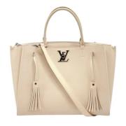 Pre-owned Leather louis-vuitton-bags Louis Vuitton Vintage , White , D...