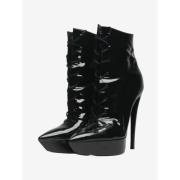 Pre-owned Lace boots Saint Laurent Vintage , Black , Dames