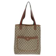 Pre-owned Leather gucci-bags Gucci Vintage , Beige , Dames