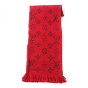 Pre-owned Wool scarves Louis Vuitton Vintage , Red , Dames