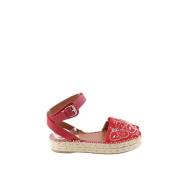 Pre-owned Leather sandals Valentino Vintage , Red , Dames