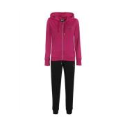 Roze Jogger Set met Hoodie Emporio Armani EA7 , Pink , Dames