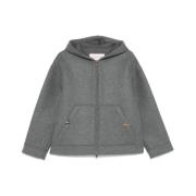 Oversized VLogo Signature Wollen Jas Valentino , Gray , Dames