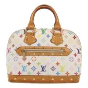 Pre-owned Canvas louis-vuitton-bags Louis Vuitton Vintage , White , Da...